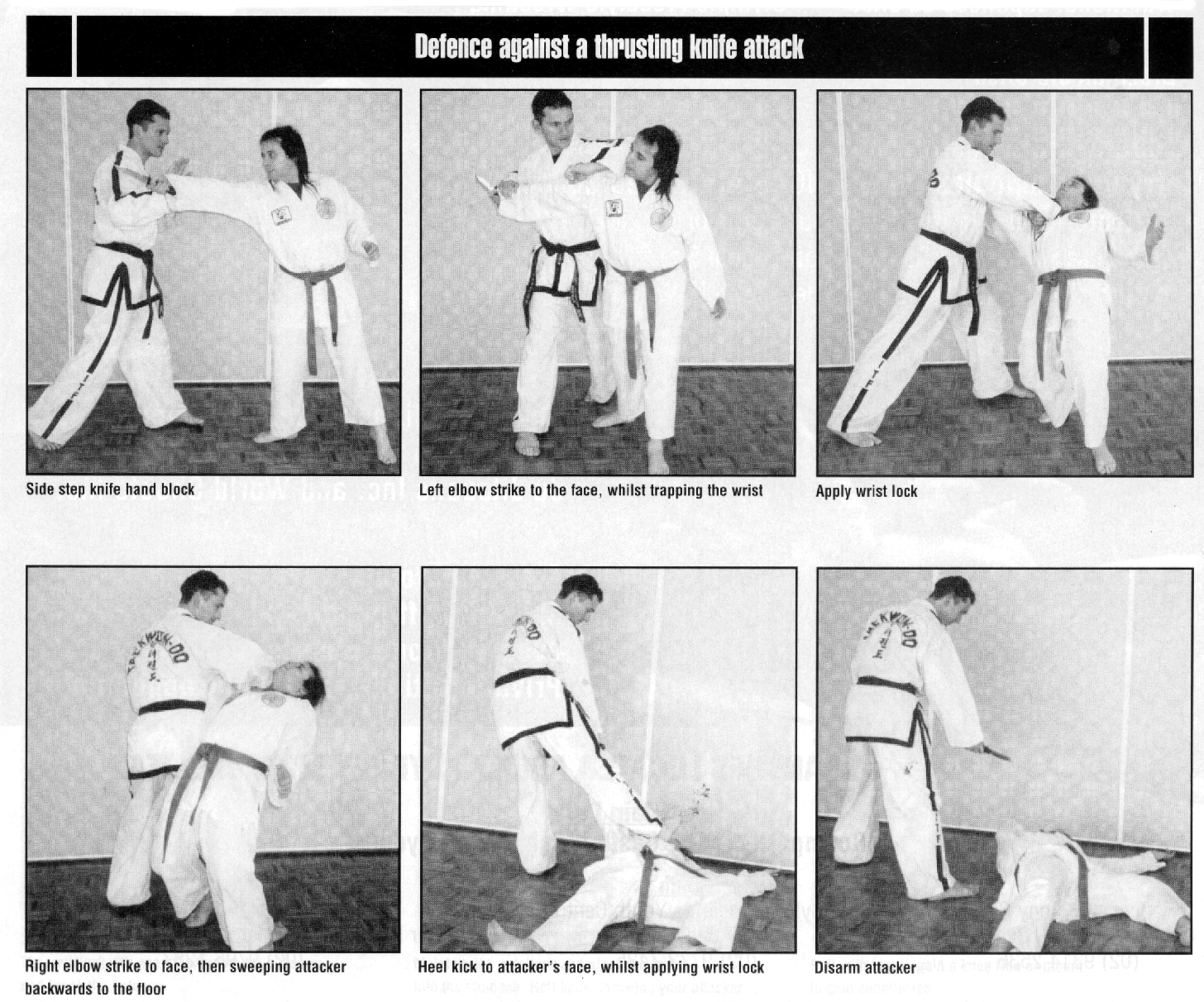 Taekwondo Self Defense Techniques